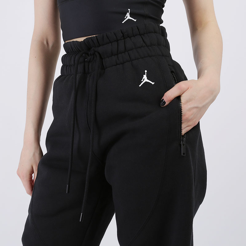 женские черные брюки Jordan Women's Fleece Trousers CQ6673-010 - цена, описание, фото 2